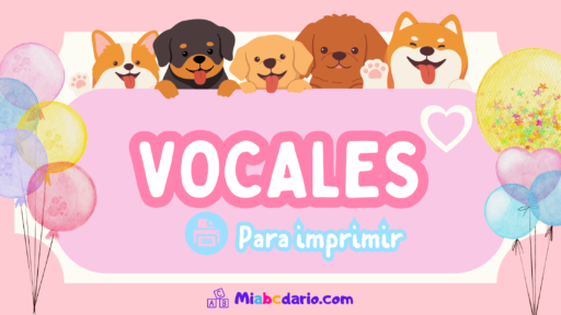 Vocales para Imprimir