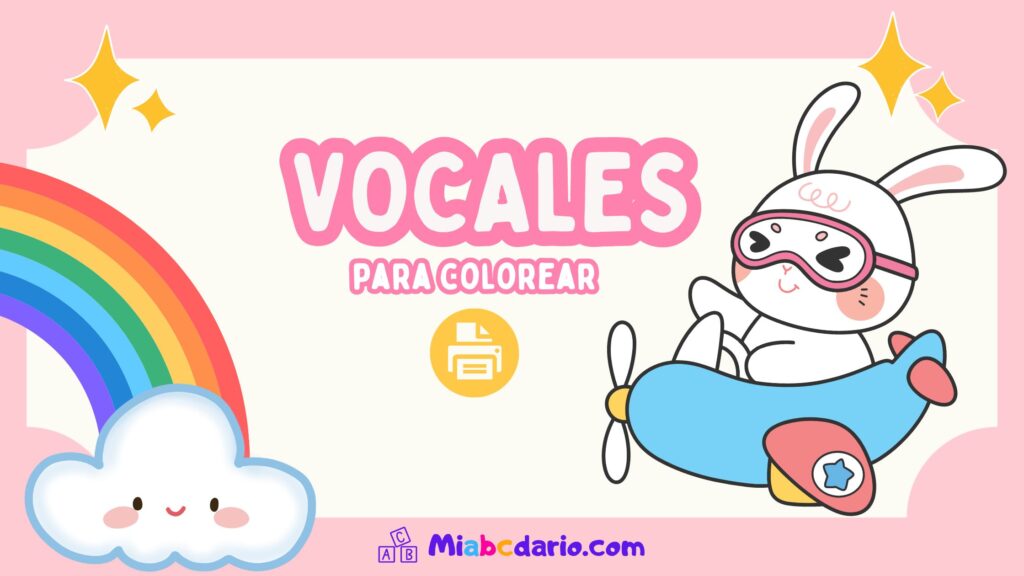 •☑️ Vocales Para Colorear •• Completo 2025