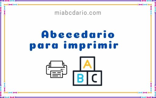 Abecedario para imprimir