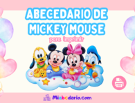 Aecedario de Mickey Mouse para imprimir en pdf