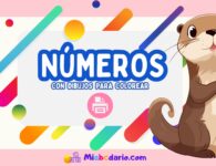 Números con dibujos para colorear